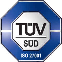 TÜV SÜD certification mark ISO 27001